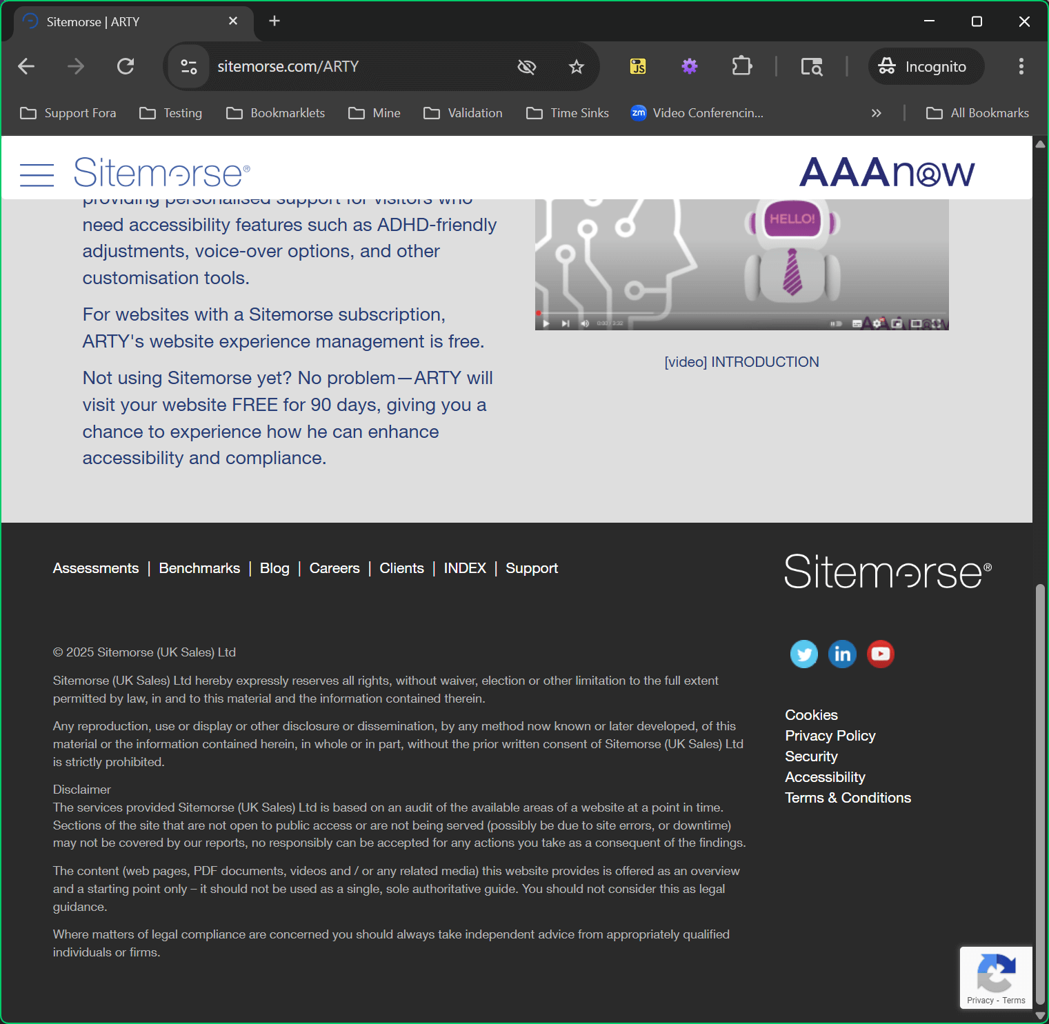 The original page, except the overlay is not visible nor is its trigger.